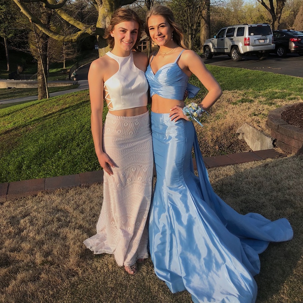 Sherri Hill Two Piece Mermaid Prom Dress